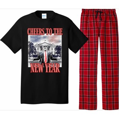 Funny Trump Cheers To The New Year Fireworks Outlaw Won Pajama Set