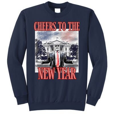 Funny Trump Cheers To The New Year Fireworks Outlaw Won Sweatshirt