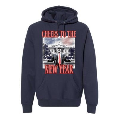 Funny Trump Cheers To The New Year Fireworks Outlaw Won Premium Hoodie