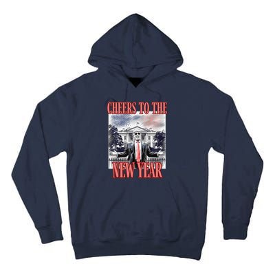 Funny Trump Cheers To The New Year Fireworks Outlaw Won Tall Hoodie