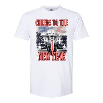 Funny Trump Cheers To The New Year Fireworks Outlaw Won Softstyle CVC T-Shirt