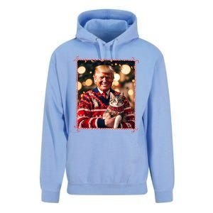 Funny Trump Christmas Sweater For Cat Lovers Unisex Surf Hoodie