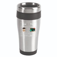 First Then Caffeinate Educate I Am Earning A Break Teacher 16oz Travel Tumbler