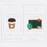 First Then Caffeinate Educate I Am Earning A Break Teacher Garment-Dyed Sweatshirt