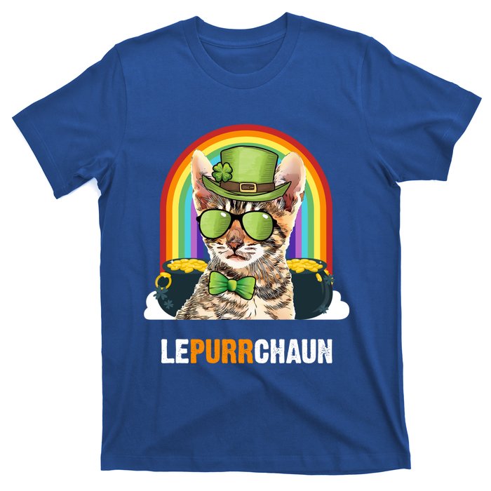 Funny Toyger Cat Lepurrchaun St Patricks Day Gift T-Shirt