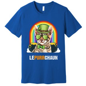 Funny Toyger Cat Lepurrchaun St Patricks Day Gift Premium T-Shirt