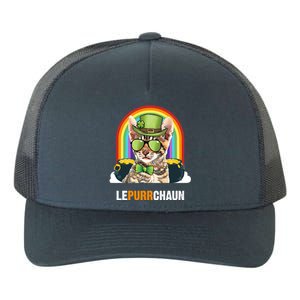 Funny Toyger Cat Lepurrchaun St Patricks Day Gift Yupoong Adult 5-Panel Trucker Hat