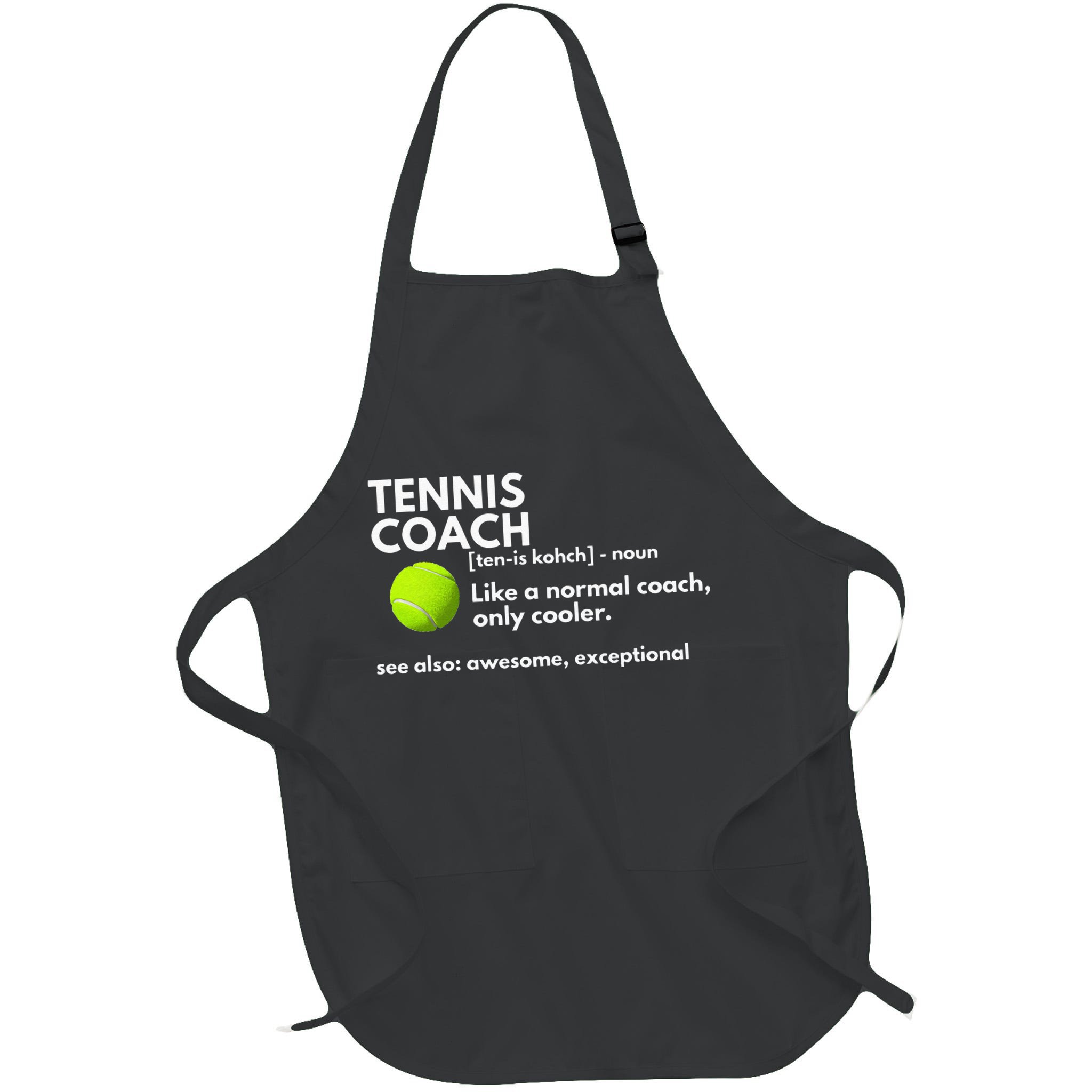 Funny Tennis Coach Definition Coaching Gift Apron