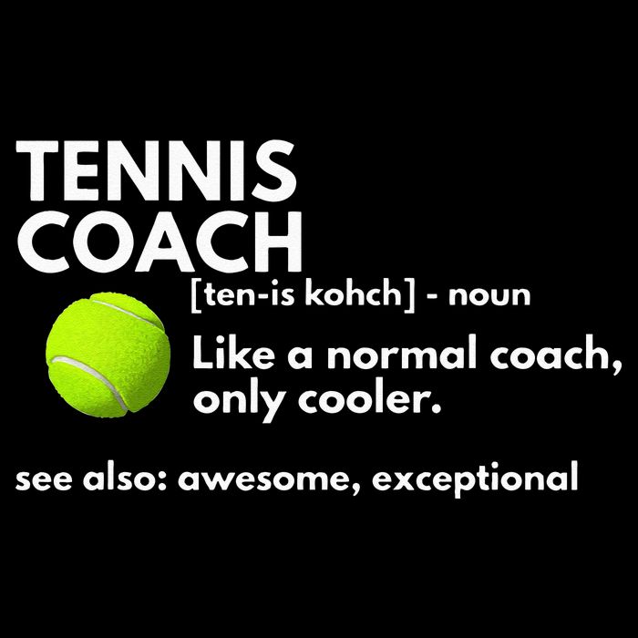 Funny Tennis Coach Definition Coaching Gift Visor