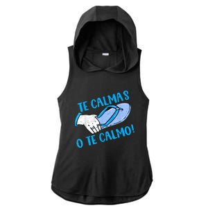 Funny Te Calmas O Te Calmo Mothers Day Spanish Hispanic Mom Ladies PosiCharge Tri-Blend Wicking Draft Hoodie Tank