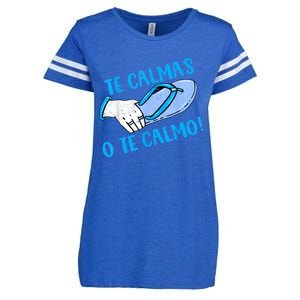 Funny Te Calmas O Te Calmo Mothers Day Spanish Hispanic Mom Enza Ladies Jersey Football T-Shirt