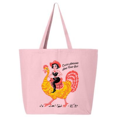 Funny Thanksgiving Cluck Around And Find Out 25L Jumbo Tote