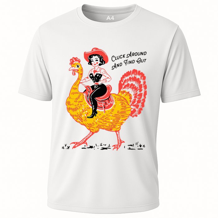 Funny Thanksgiving Cluck Around And Find Out Performance Shirt