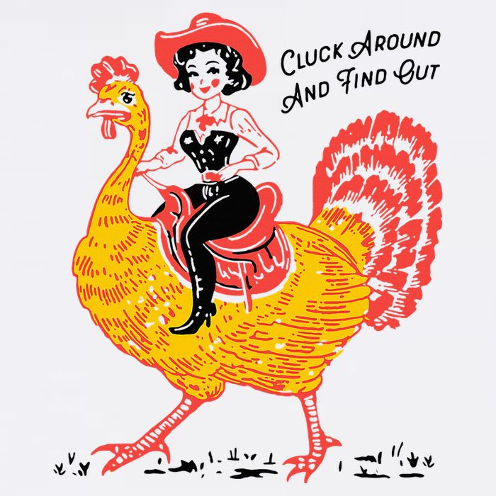 Funny Thanksgiving Cluck Around And Find Out Youth Performance Sprint T-Shirt
