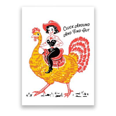 Funny Thanksgiving Cluck Around And Find Out Poster