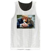 Funny Trump Cat And Duck Memes Christmas Halloween Vote Sign Mesh Reversible Basketball Jersey Tank