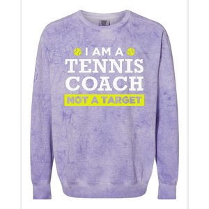 Funny Tennis Coach Gift Not A Target Colorblast Crewneck Sweatshirt