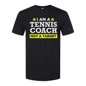 Funny Tennis Coach Gift Not A Target Softstyle CVC T-Shirt