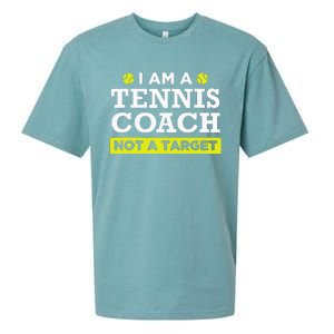 Funny Tennis Coach Gift Not A Target Sueded Cloud Jersey T-Shirt