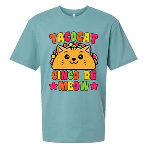 Funny Taco Cat Pun Tacocat Cute Taco Lover Cinco De Meow Sueded Cloud Jersey T-Shirt