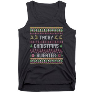 Funny Tachy Christmas Sweater Medical Cardiac Icu Nurse Ugly Tank Top