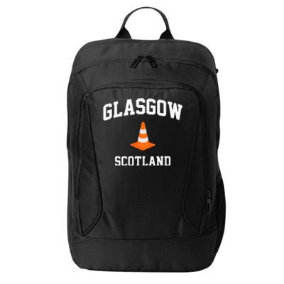 Funny Traffic Cone Glasgow Scotland City Backpack