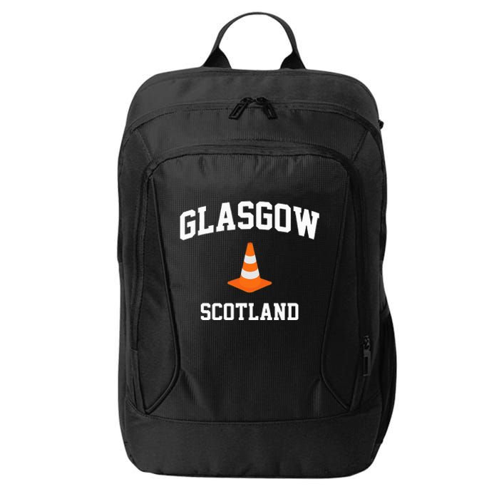 Funny Traffic Cone Glasgow Scotland City Backpack