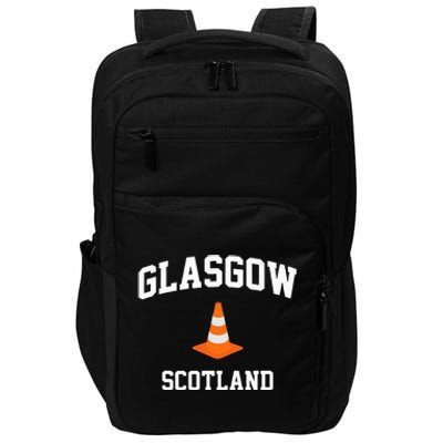 Funny Traffic Cone Glasgow Scotland Impact Tech Backpack