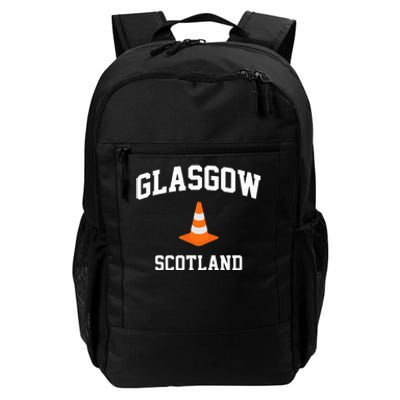 Funny Traffic Cone Glasgow Scotland Daily Commute Backpack