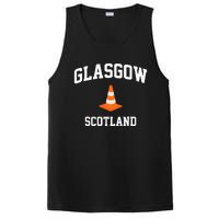 Funny Traffic Cone Glasgow Scotland PosiCharge Competitor Tank