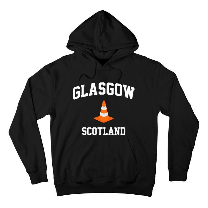 Funny Traffic Cone Glasgow Scotland Tall Hoodie