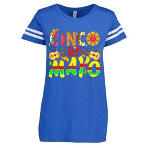 funny taco Cinco De Mayo Lets Fiesta Squad 5 De Mayo Mexican Enza Ladies Jersey Football T-Shirt