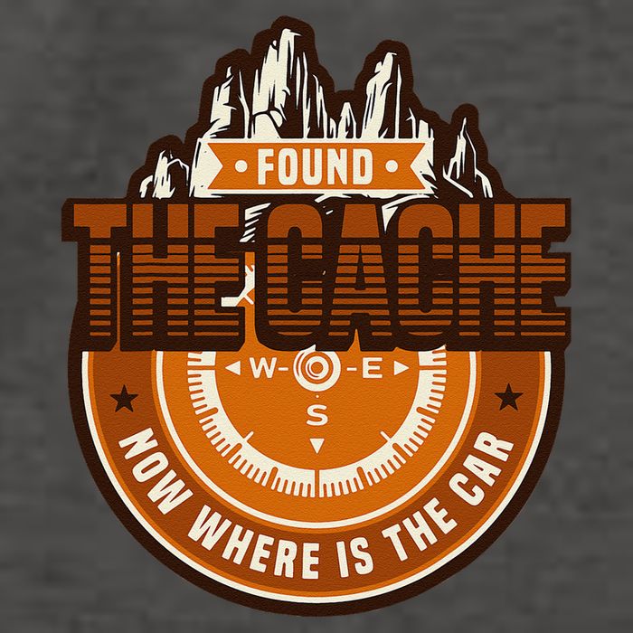 Found The Cache Now Where Is The Car Geocache Vector Backpack