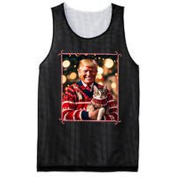 Funny Trump Christmas Sweater For Cat Lovers Mesh Reversible Basketball Jersey Tank