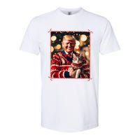 Funny Trump Christmas Sweater For Cat Lovers Softstyle CVC T-Shirt