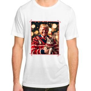 Funny Trump Christmas Sweater For Cat Lovers Adult ChromaSoft Performance T-Shirt