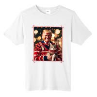 Funny Trump Christmas Sweater For Cat Lovers Tall Fusion ChromaSoft Performance T-Shirt