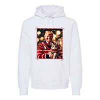 Funny Trump Christmas Sweater For Cat Lovers Premium Hoodie