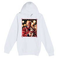 Funny Trump Christmas Sweater For Cat Lovers Premium Pullover Hoodie