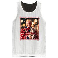 Funny Trump Christmas Sweater For Cat Lovers Mesh Reversible Basketball Jersey Tank