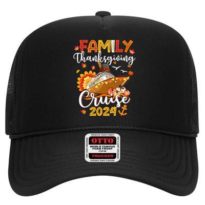 Family Thanksgiving Cruise 2024 Matching Family Team High Crown Mesh Back Trucker Hat