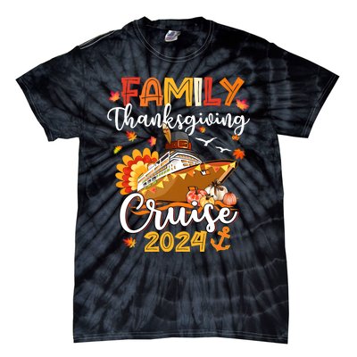 Family Thanksgiving Cruise 2024 Matching Family Team Tie-Dye T-Shirt