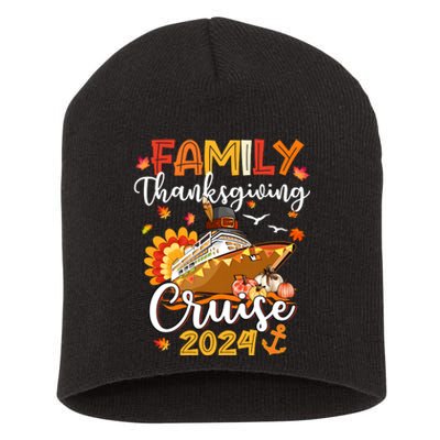 Family Thanksgiving Cruise 2024 Matching Family Team Short Acrylic Beanie