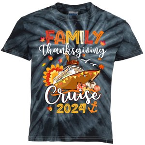 Family Thanksgiving Cruise 2024 Matching Family Team Kids Tie-Dye T-Shirt