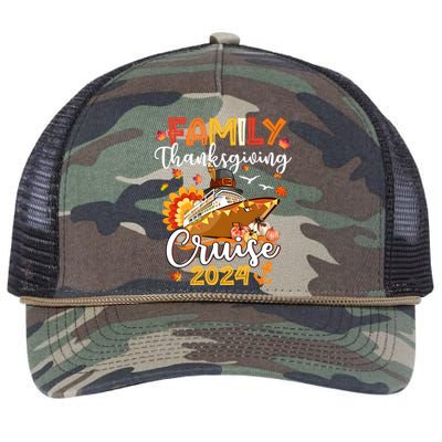 Family Thanksgiving Cruise 2024 Matching Family Team Retro Rope Trucker Hat Cap