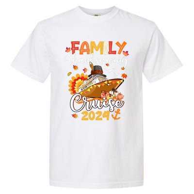 Family Thanksgiving Cruise 2024 Matching Family Team Garment-Dyed Heavyweight T-Shirt