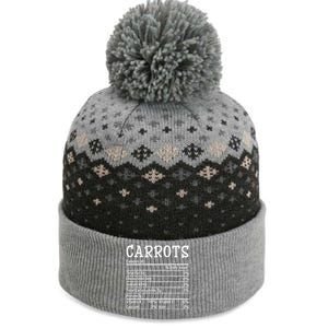 Funny Thanksgiving Christmas Food Facts Carrots Nutrition The Baniff Cuffed Pom Beanie