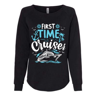 First Time Cruiser First Cruise Ship Vacation Trip 2024 Womens California Wash Sweatshirt