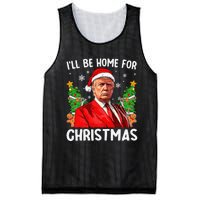 Funny Trump Christmas Santa Hat ILl Be Home For Christmas Mesh Reversible Basketball Jersey Tank