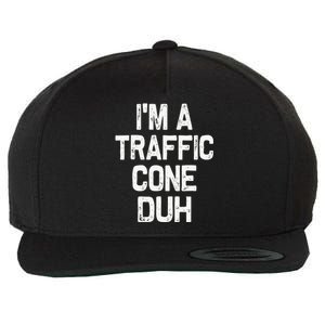 Funny Traffic Cone Halloween Outfit Wool Snapback Cap